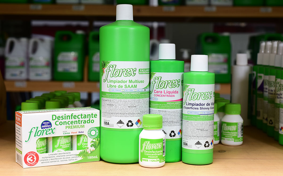 Florex, Really environment friendly cleaning products, Factory in San Ramón